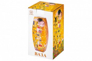 Ваза квадратная 1,5 л 11x11x21 см "Поцелуй", NEW BONE CHINA