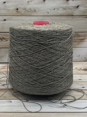 Пряжа для вязания 79 гр,  Frescolino  100% лен  450м/100г Пепельный хаки