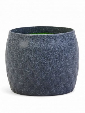 Флористическое кашпо «Совёнок», 6.5x6.5x6 см, пластик, с вкладышем из пенопласта, серое