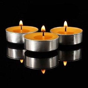 Свеча чайная из топленого масла Гхи "Bodhi Light" (упаковка, 100 шт.)
