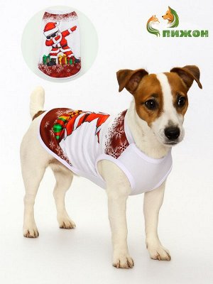 Майка "Merry", размер M (ДС 30, ОШ 30, ОГ 40 см), красная