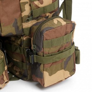 Рюкзак тактический туристический Storm tactic, 50 л, с карманами, расцветка мультикам, коричневый