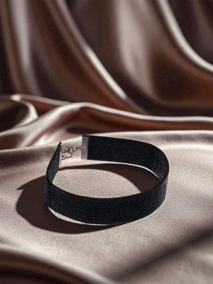 Чокер «Грация искр» средний, цвет чёрный, L=31 см