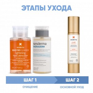 Сесдерма Программа Anti-Age очищение и основной уход: лосьон 200 мл + тоник 200 мл + флюид 50 мл (Sesderma, C-Vit)
