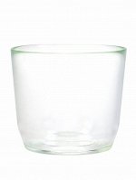 Кашпо для цветов, 2 л, d=17 см, h=14.5 см, стеклянное, прозрачное