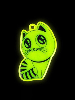 Светоотражающий элемент «Кошка», 5x3.5 см, МИКС