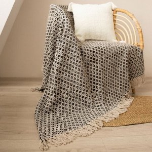 Плед SL Home Бохо 125*150 см, 100% хлопок