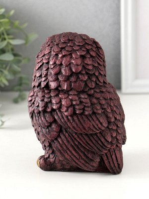Фигурка гипс «Совушка Тренд Бордо»,14x10.5x10.5 см