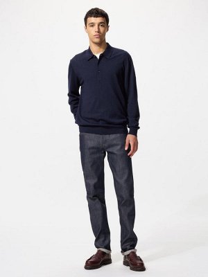 UNIQLO - свитер-поло из мериноса - 37 BROWN