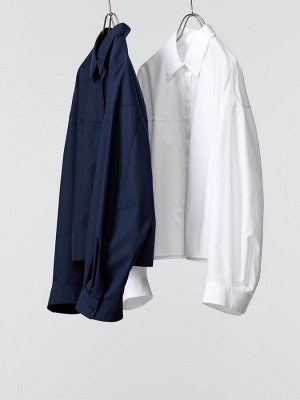 UNIQLO – рубашка-кокон из 100% хлопка с объемными рукавами