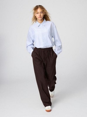 UNIQLO – удлинённая рубашка свободного кроя в полоску из высококачественного хлопка