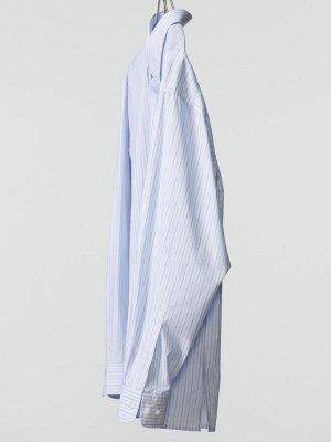 UNIQLO – удлинённая рубашка свободного кроя в полоску из высококачественного хлопка