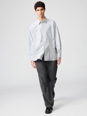 UNIQLO – удлинённая рубашка свободного кроя в полоску из высококачественного хлопка