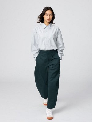 UNIQLO – удлинённая рубашка свободного кроя в полоску из высококачественного хлопка
