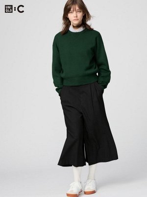 UNIQLO – широкие брюки с эффектом юбки с резинкой на талии