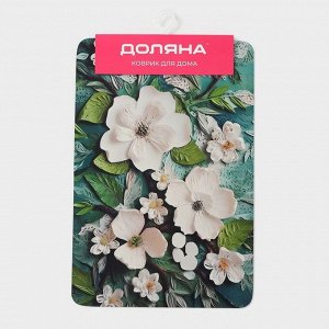 Коврик для дома «Доляна» Wild Flora, влаговпитывающий, 40x60 см