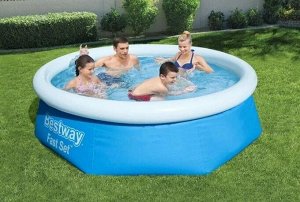 Бассейн надувной Bestway Fast Set 57448, 244*61 см, 1880л, , шт