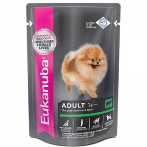 Eukanuba пауч 100г для собак Adult Говядина Соус