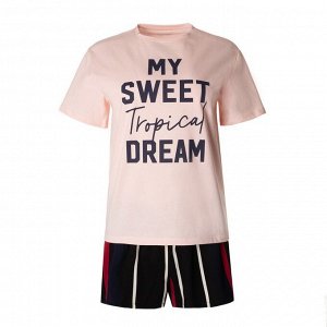 Пижама женская (футболка, шорты) KAFTAN Tropical dream