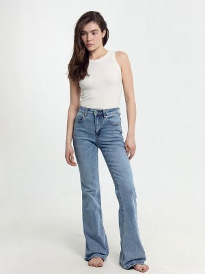 Брюки женские джинсовые FLARE FIT голубые