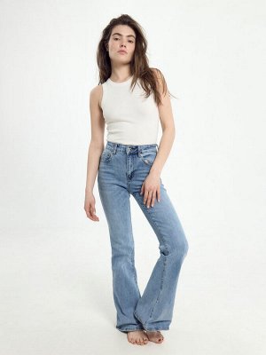 Брюки женские джинсовые FLARE FIT голубые