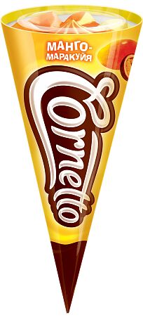 Рожок, Cornetto, манго/маракуйя, Инмарко, 72 г, (24)