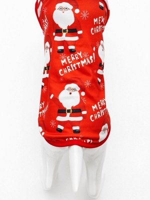 Майка "Merry", размер S (ДС 25, ОШ 25, ОГ 35 см), красная