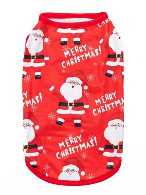 Майка "Merry", размер S (ДС 25, ОШ 25, ОГ 35 см), красная