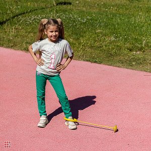 SILAPRO Нейроскакалка на ногу со светящимся роликом,61x15x9см, 5 цветов