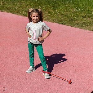 SILAPRO Нейроскакалка на ногу со светящимся роликом,61x15x9см, 5 цветов
