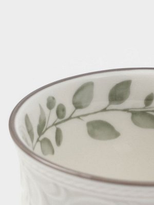 Чайная пара WY Floral Laceware, 2 предмета: чашка 300 мл, блюдце d=15 см, фарфор, белая, серая