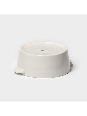 Салатник Magistro Whitewarm, 700 мл, 18x15x6 см, фарфор, белый