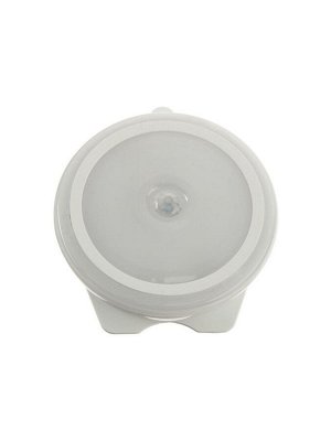 Светильник светодиодный с датчиком движения, 6 LED, 2.5 Вт, от батареек 3хAAA, 6500К, свечение холодное белое
