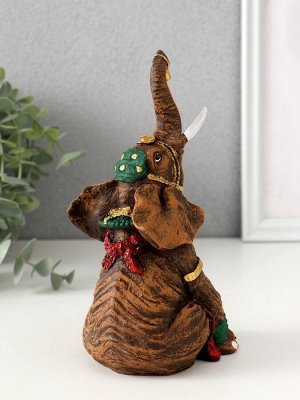 Фигурка полистоун «Слон индийский сидит», 17.5x8.5x9 см