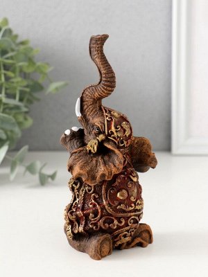 Фигурка полистоун «Слон африканский», 14.5x7.5x6 см