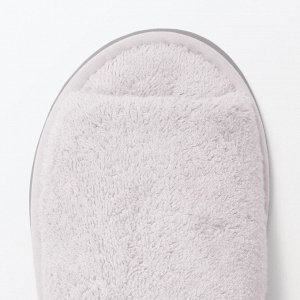 MUJI Washable Cotton Pile Slippers Open-Toe - хлопковые махровые тапочки с открытым носом