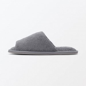MUJI Washable Cotton Pile Slippers Open-Toe - хлопковые махровые тапочки с открытым носом