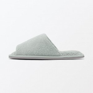 MUJI Washable Cotton Pile Slippers Open-Toe - хлопковые махровые тапочки с открытым носом