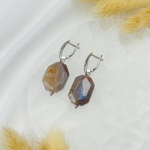 Серьги из ботсванского Агата