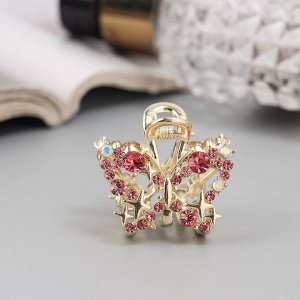 Крабик для волос «Селена галант», бабочка, 3 см, золото