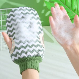 Мочалка для душа / Рукавица массажная, 22,5 х 12,5 см., жесткая