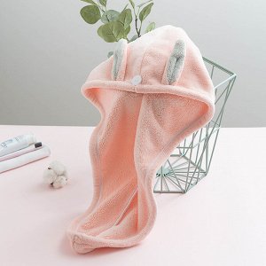 Чалма полотенце для сушки волос, 65 х 25 см.