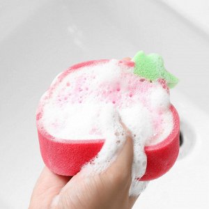 Мочалка для тела / Губка для мытья посуды, 1 шт., 15 х 12 см.