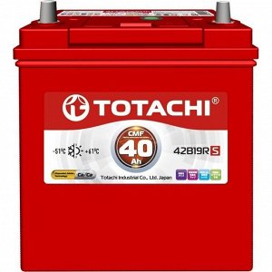 Аккумулятор Totachi CMF 42B19R, 40Ач, CCA 380А, необслуживаемый, арт. 90240