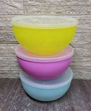Миска пл. 4,0л. круг. с кр. Х