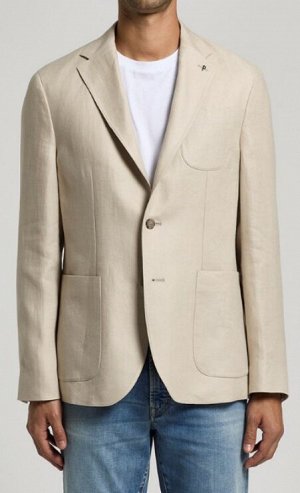 ПИДЖАК Tessuto: 100% LINO
Fodera: 40% CUPRO 32% COTONE 28% POLIESTERE
single-breasted blazer half-lined
Notch lapel
Front patch pockets
Patch chest pocket
Cuffs with functional buttonholes
Double back