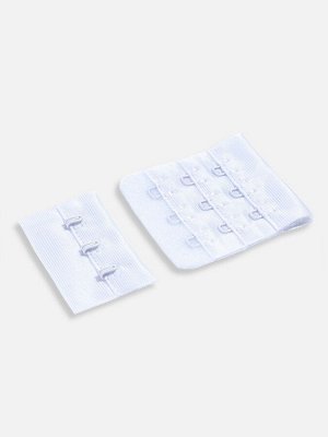 Застёжка для бюстгальтера, 3 ряда 3 крючка, 4.5x2.8 см, 4.5x4.9 см, 10 шт., белая