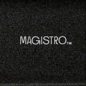 Блюдо для подачи Magistro Pietra lunare, 26.5x15x2 см, фарфор, чёрное
