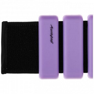 Утяжелители ONLYTOP, 2 шт. х 0,5 кг, цвет фиолетовый
