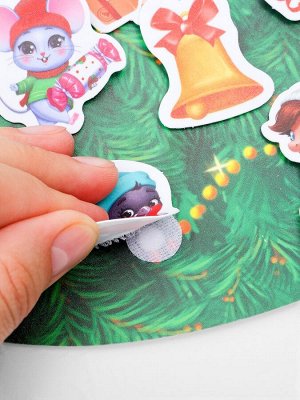 Игрушка развивающая новогодняя «Веселые липучки. Веселая лошадка»